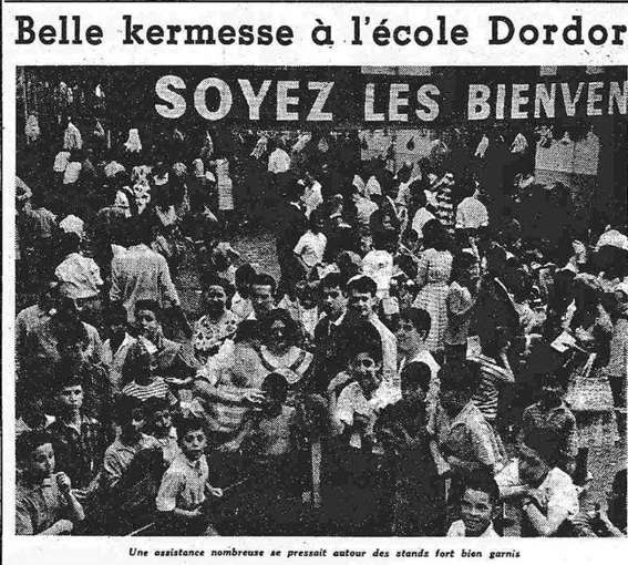 13 juin 1960 : kermesse à l'école Dordor 
