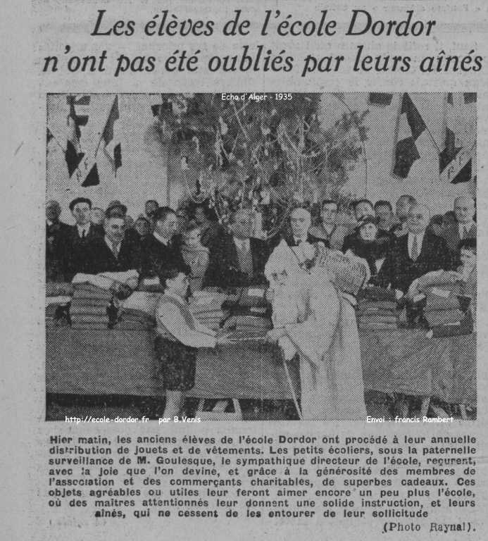 dordor,distribution de jouets à noel,en 1935