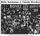 Kermesse, école Dordor, juin 1960