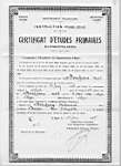 Certificat d'Études Primaires de Boudjemia Mohamed.