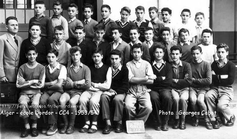 Cours complémentaire 4, 1953-1954, Prof. Monsieur FEBRER 