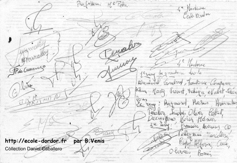 signatures élèves