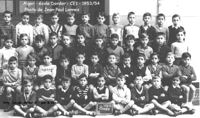 Classe de Cours élémentaire1 , 1953/1954, Mme VIVIER