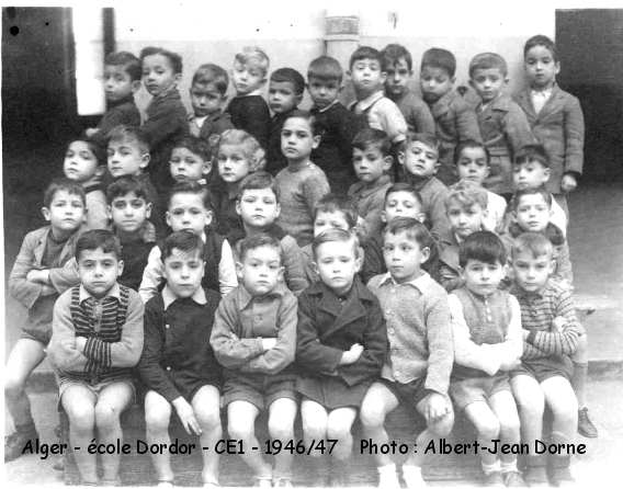 Classe de Cours élémentaire 1è année, 1946-47 