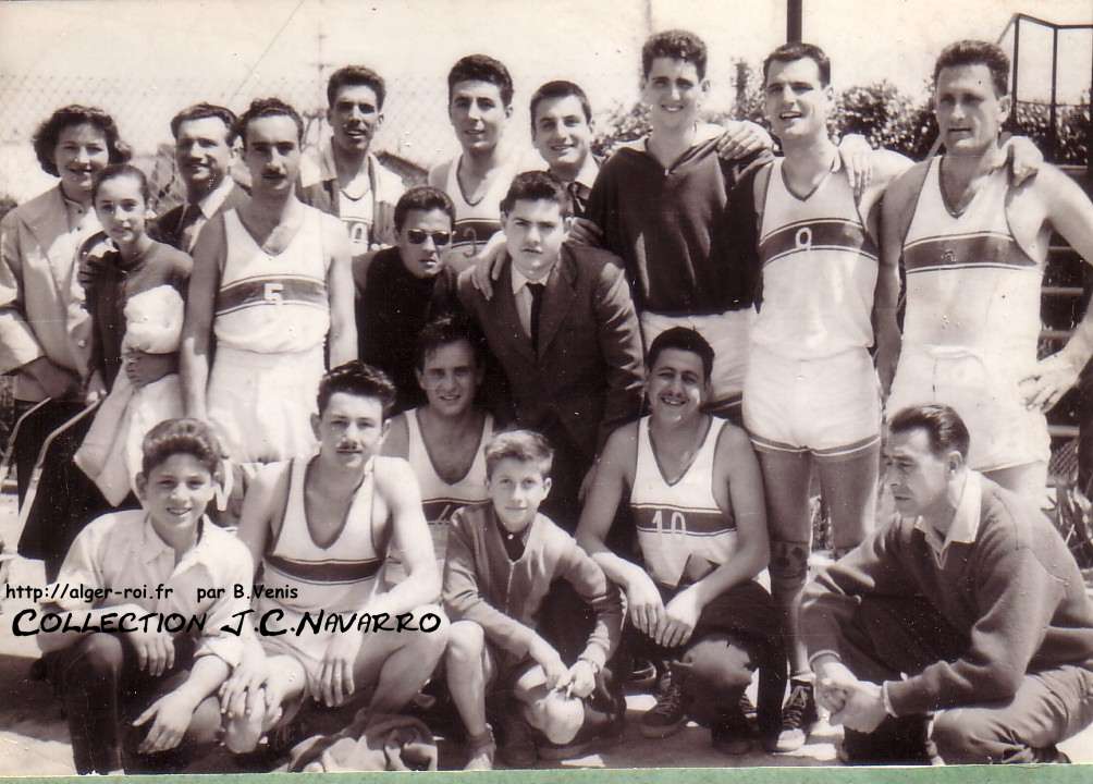 L'équipe de basket de l'ASSMA, Mairie d'Alger